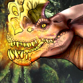 Older art done for a tea project, featuring fan art of Monster Hunter World!